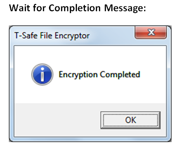 encryption complete message